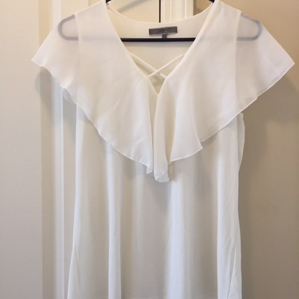 White Short Sleeved Blouse
